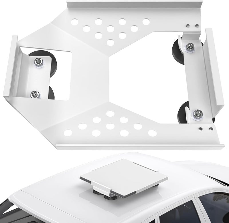 TAILBB for Starlink Mini Mount, Magnetic Starlink Mini Car Mount Base Suction Cup Accessories Truck RV Flat Rack Roof Sunroof Kit Boat V4，for Camping, High-Speed & Extreme Conditions (White) - Image 1